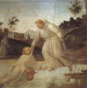 BARTOLOMEO DI GIOVANNI St.Placid's Rescue oil painting artist